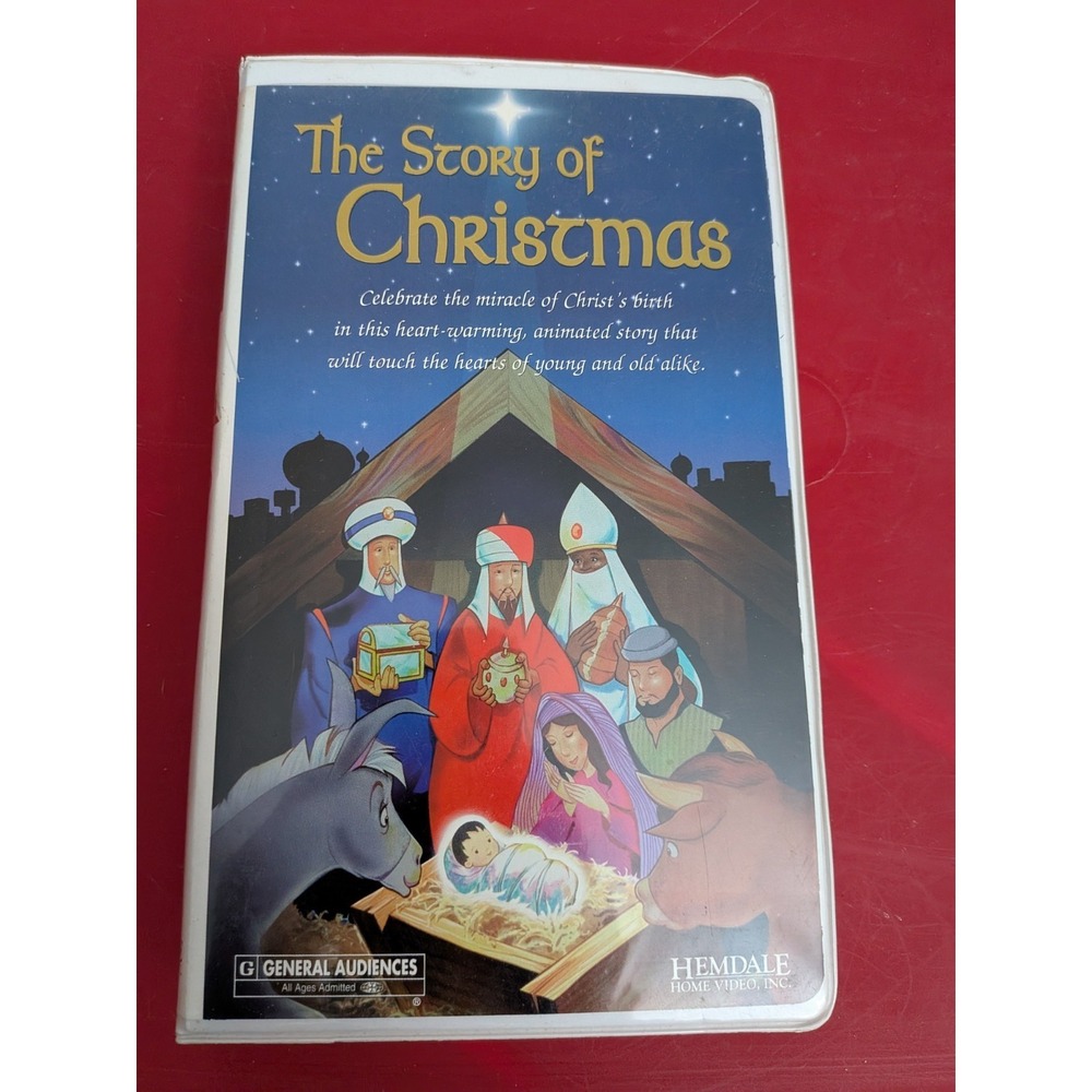 The Story of Christmas (VHS 1994) Animated Family Film,  Jesus Birth, Nativity